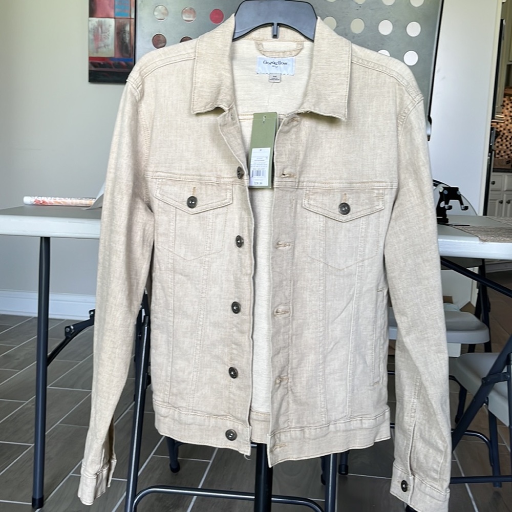 Beige Trucker Jacket NWT